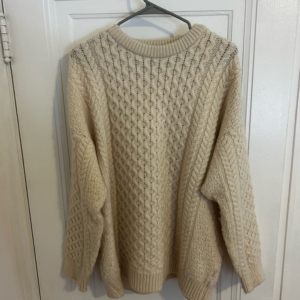 Aran Crafts Fisherman’s Wool Sweater